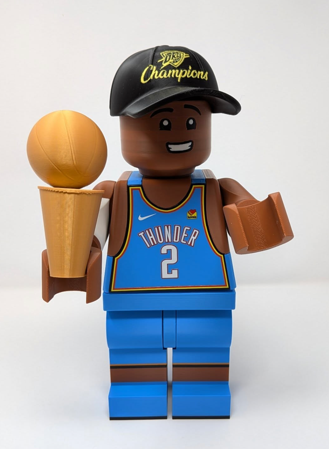 Pro Basketball Brick Figure